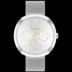 Aco E Dourado Em Malha Milanesa-Calvin Klein Watches Clearance