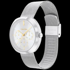 Aco E Dourado Em Malha Milanesa-Calvin Klein Watches Clearance