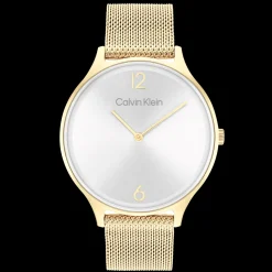 Aco E Dourado Em Malha Milanesa-Calvin Klein Watches New
