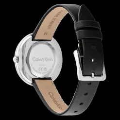 Aco E Dourado Em Pele Preta-Calvin Klein Watches Clearance