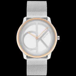 Aco E Dourado Rosa Em Malha Milanesa-Calvin Klein Watches Clearance