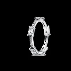 Anel Com Zirconias Cubicas-Pandora Cheap