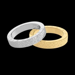 Anel Duplo Aco E Dourado-Calvin Klein Jewelry Cheap