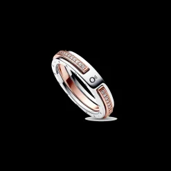 Anel Logo Rosa E Prata-Pandora Cheap
