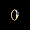 Anel Nomad Lapis Lazuli Stamp Dourado-PDPAOLA Clearance