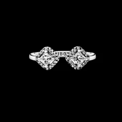 Anel Square Sparkle Open-Pandora Outlet