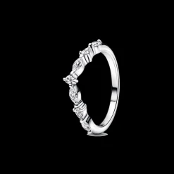 Anel Wishbone Com Zirconias-Pandora Cheap