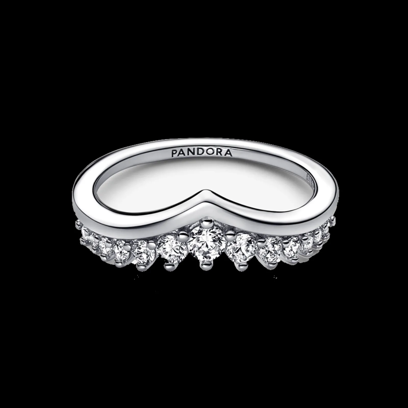 Anel Wishbone Com Zirconias-Pandora Sale