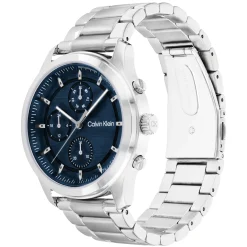 Azul Em Aco-Calvin Klein Watches Cheap