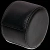 Black Leather Watch Roll-Kross Studio Sale