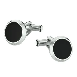 Botões De Punho Aco E Onix Preto-Montblanc Sale