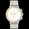 Branco E Dourado Em Aco-Calvin Klein Watches Fashion