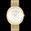 Branco E Dourado Em Malha Milanesa-Calvin Klein Watches Best Sale