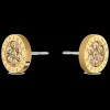 Brincos Aco Dourado E Cristais-Tommy Hilfiger Jewelry Shop
