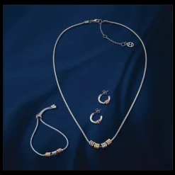 Brincos Aco Pecas Bicolores-Tommy Hilfiger Jewelry Shop