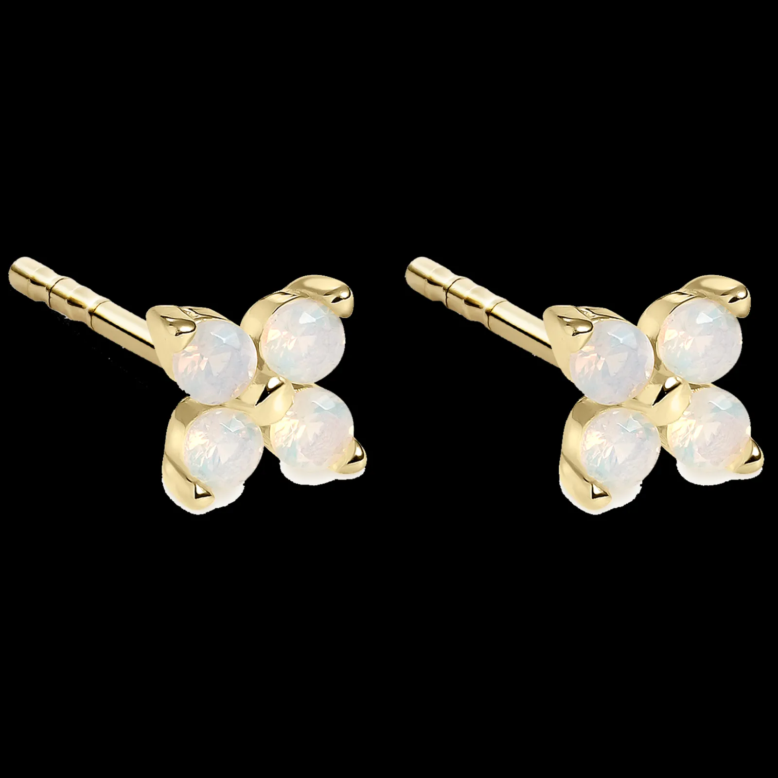 Brincos Alba Flor Dourados-Itemporality Shop