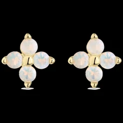 Brincos Alba Flor Dourados-Itemporality Shop