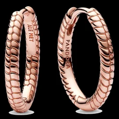 Brincos Argola Dourado Rosa-Pandora Best