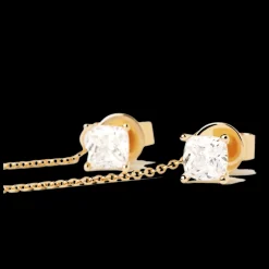 Brincos Belle Drop Dourados-PDPAOLA Online
