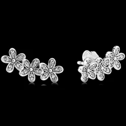 Brincos Dazzling Daisies Clusters-Pandora Cheap