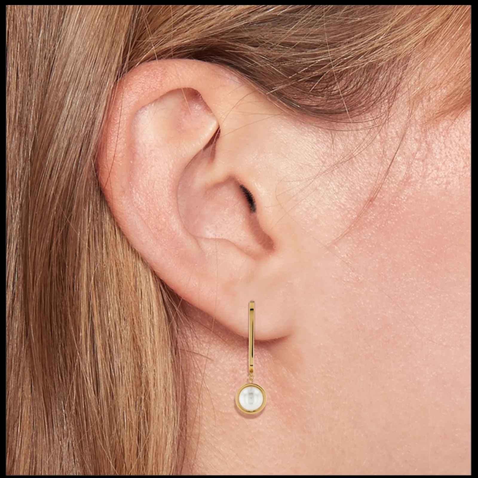 Brincos Dourados E Perolas-Tommy Hilfiger Jewelry Best Sale