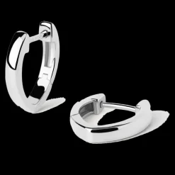 Brincos Duke Hoops Prateados-PDPAOLA Hot