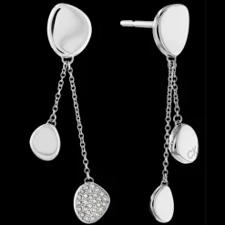 Brincos Em Aco Com Cristais-Calvin Klein Jewelry New