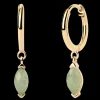 Brincos Nomad Aventurine Hoops Dourados-PDPAOLA Outlet