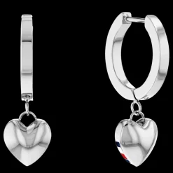 Brincos Prateados Coracao-Tommy Hilfiger Jewelry Online
