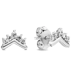 Brincos Tiara Wishbone Stud-Pandora Cheap