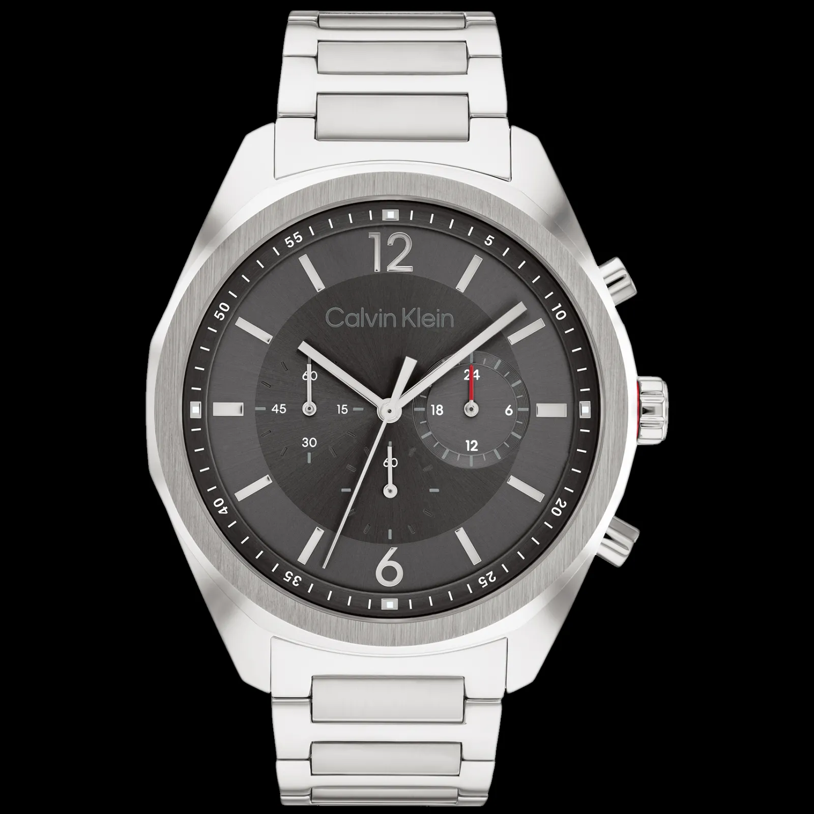 Cinzento Em Aco-Calvin Klein Watches Discount