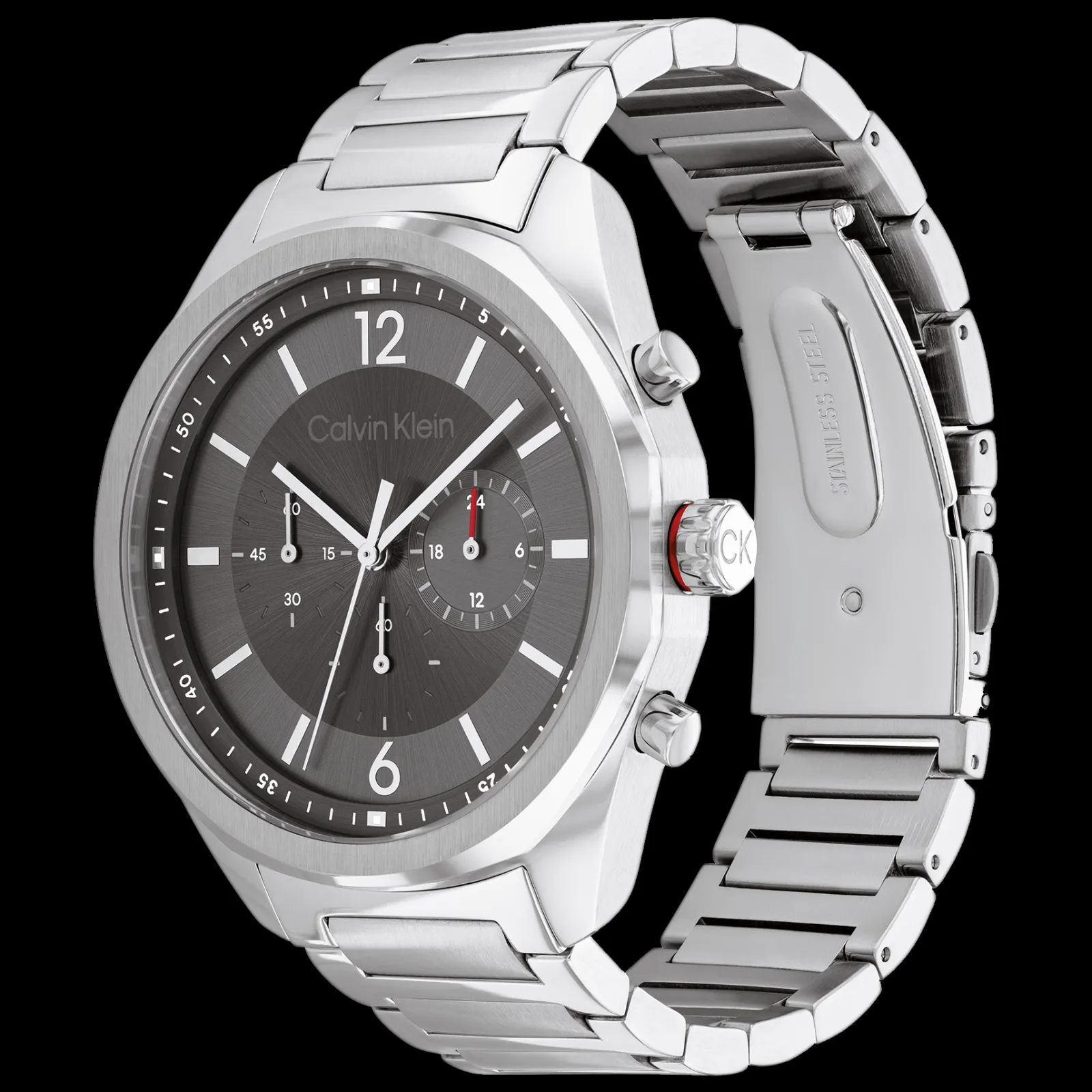 Cinzento Em Aco-Calvin Klein Watches Discount
