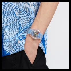 Clearly Blue Striped-Swatch Shop
