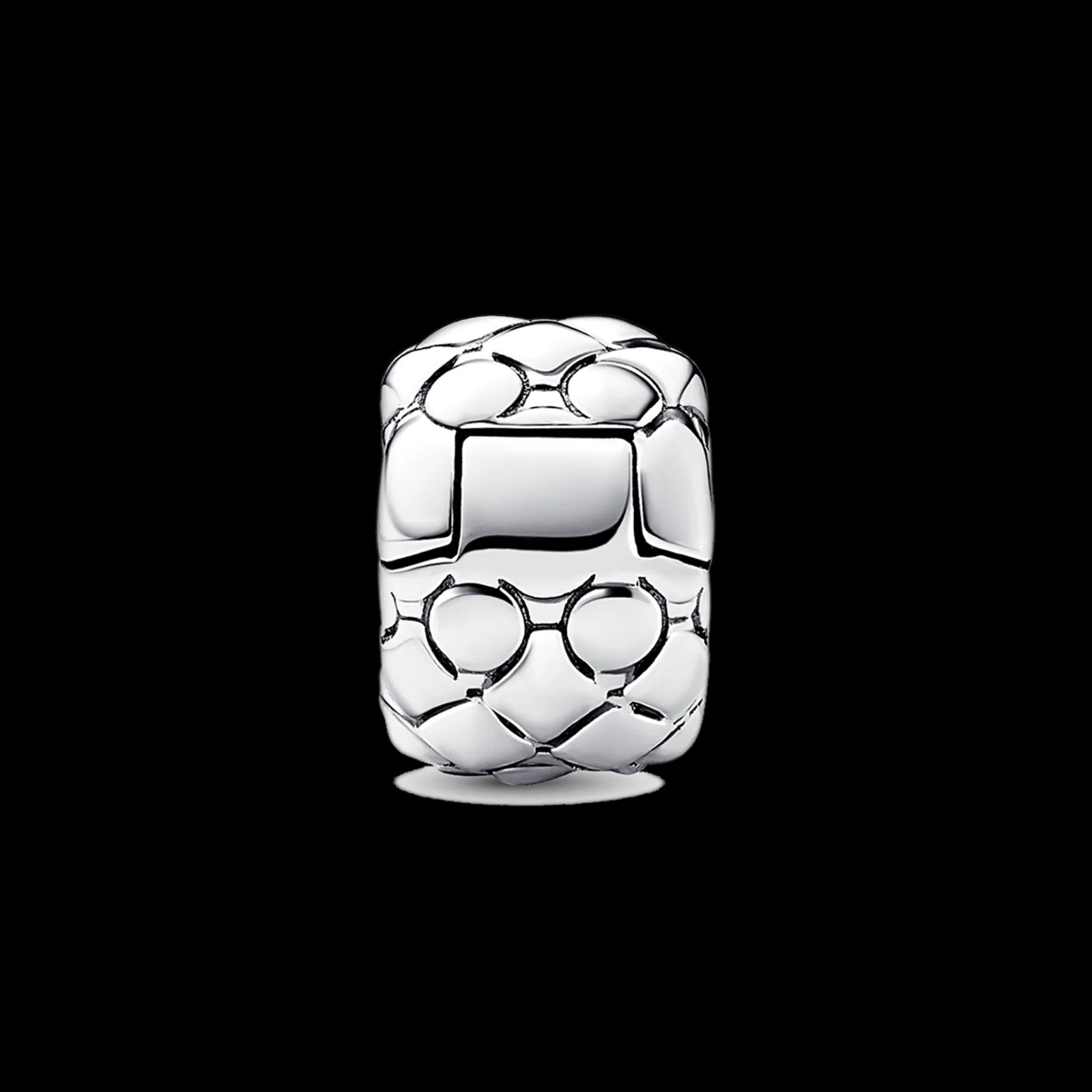 Clip Bold Studded Prata-Pandora Flash Sale