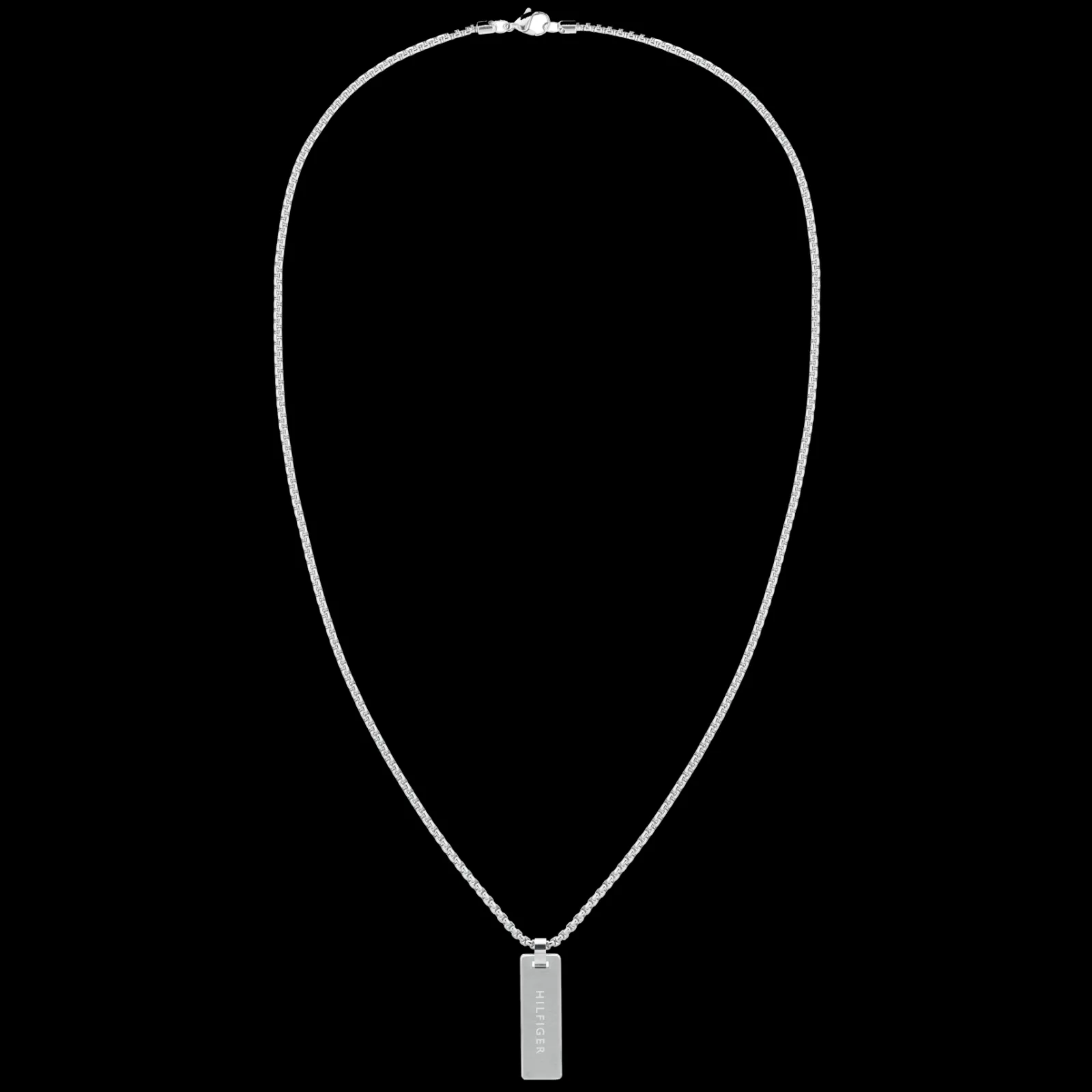 Colar Aco E Pele Castanha-Tommy Hilfiger Jewelry Online