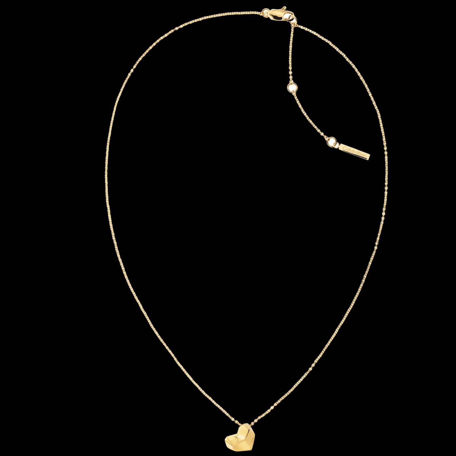 Colar Com Coracao Em Dourado-Calvin Klein Jewelry Hot