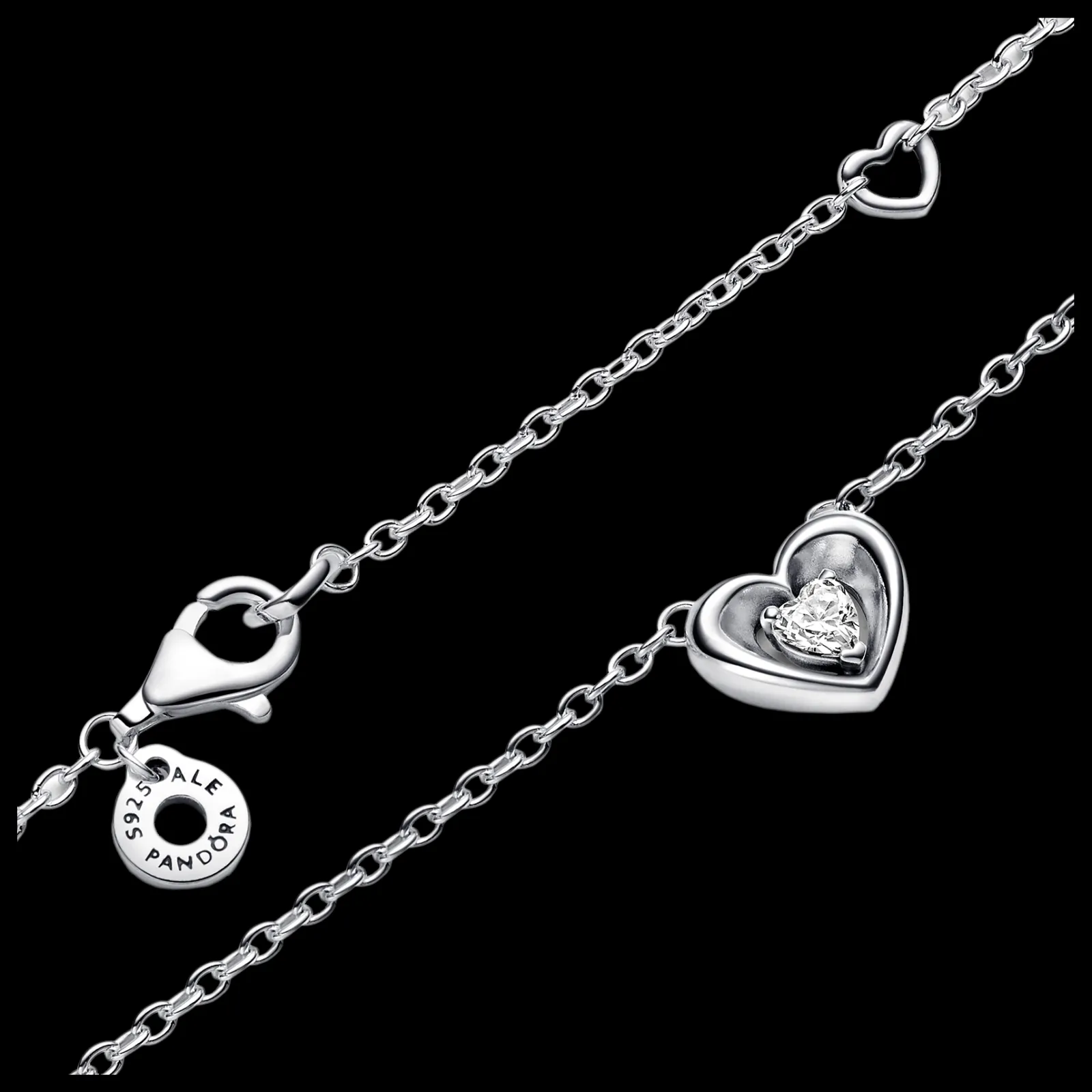 Colar Coracao Com Zirconias-Pandora Store