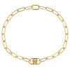 Colar Curto Dourado Com Monograma-Tommy Hilfiger Jewelry Best