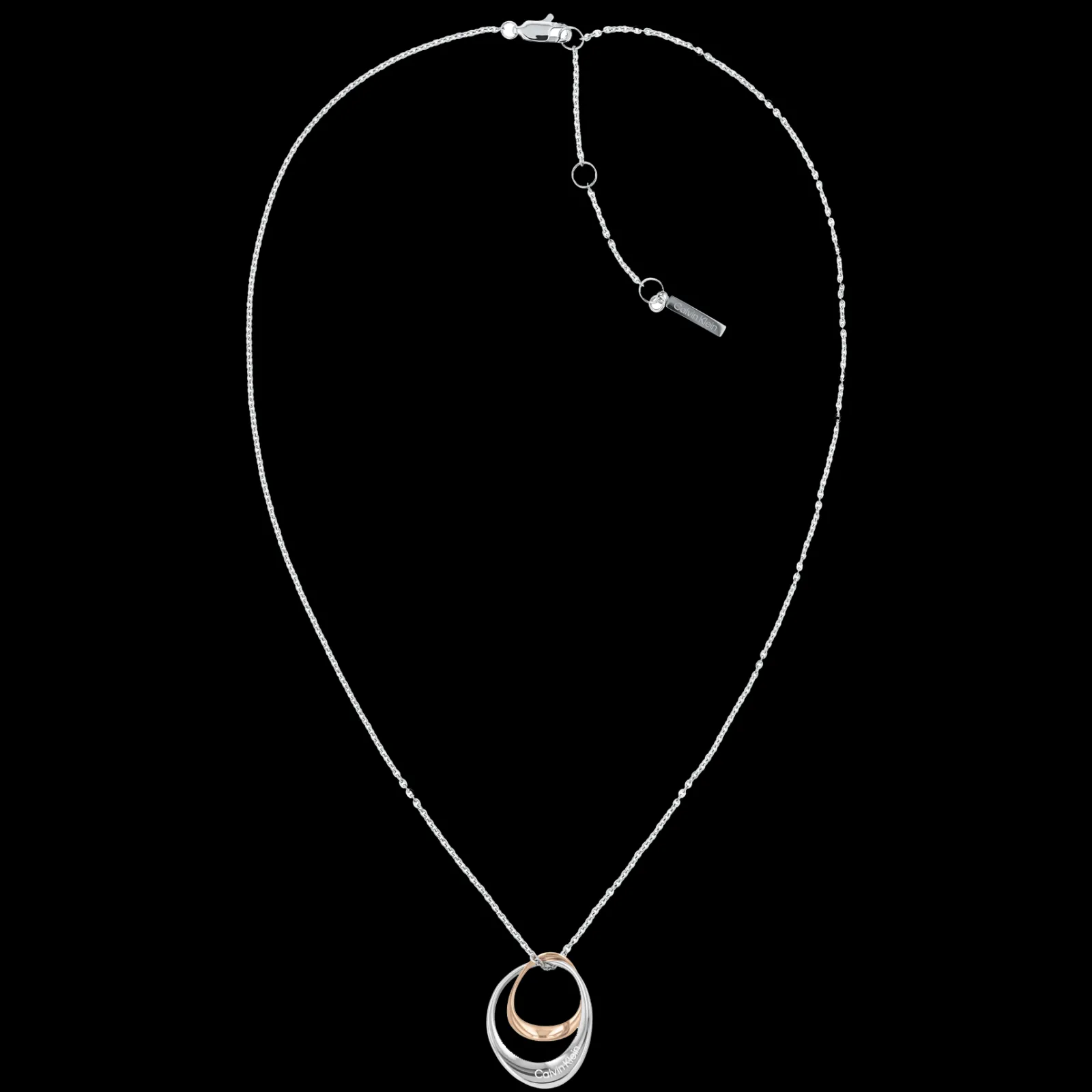 Colar Em Aco E Dourado Rosa-Calvin Klein Jewelry Fashion