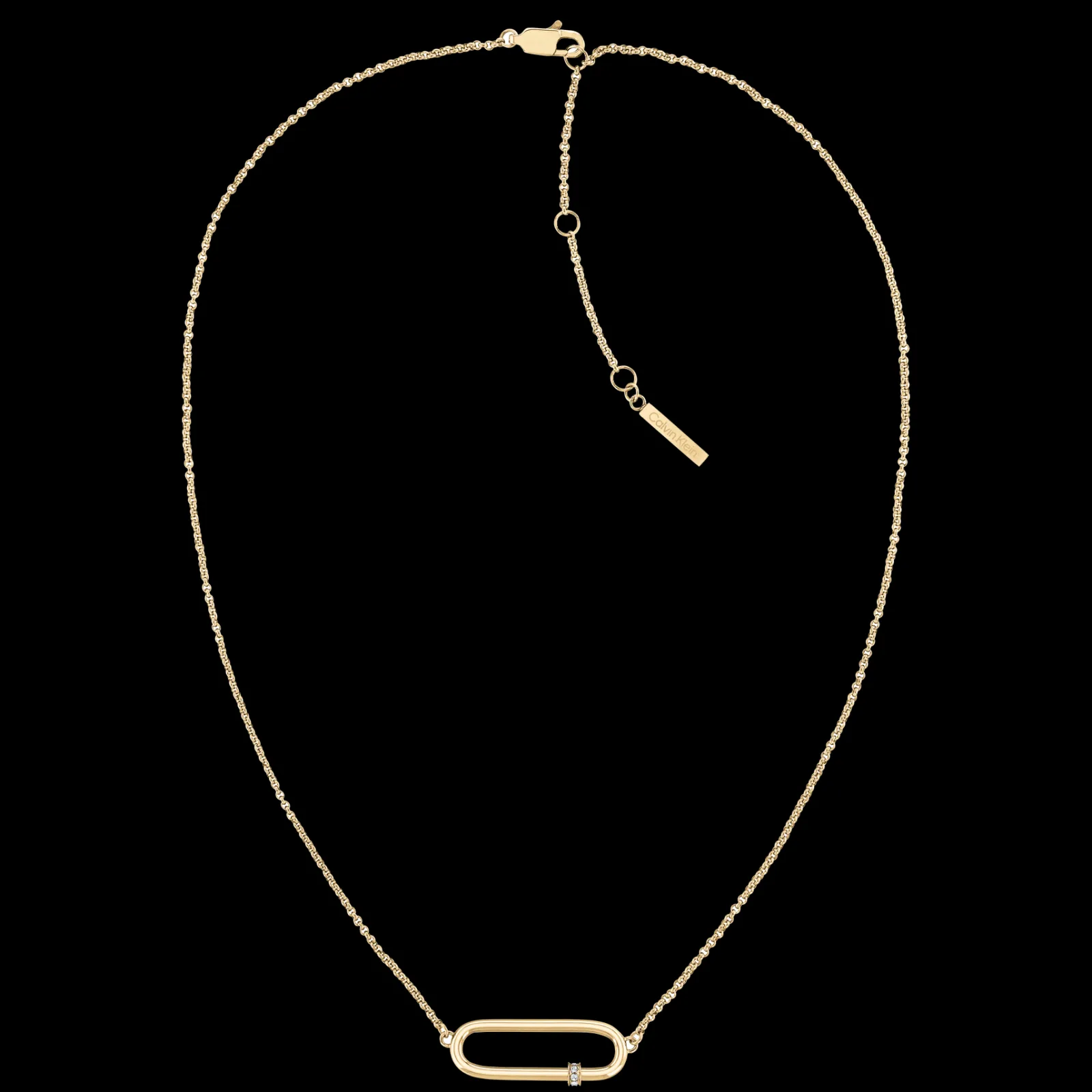Colar Em Dourado Com Cristais-Calvin Klein Jewelry Clearance