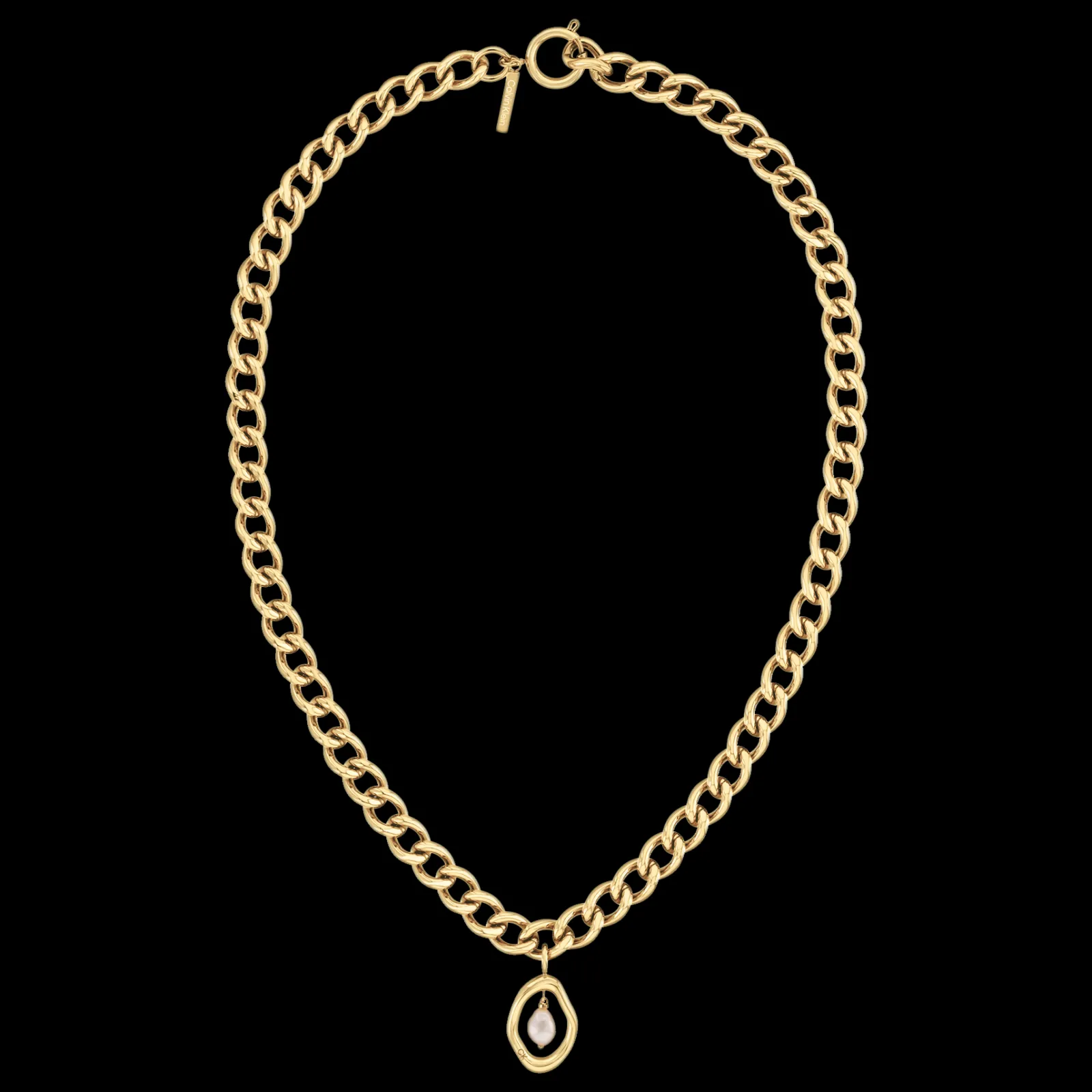 Colar Em Dourado Com Perola-Calvin Klein Jewelry Online