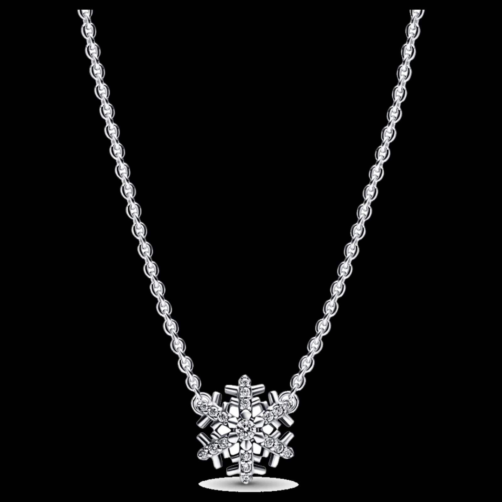 Colar Floco De Neve Com Zirconias-Pandora Cheap