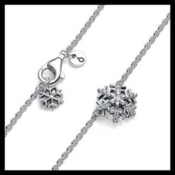 Colar Floco De Neve Com Zirconias-Pandora Cheap