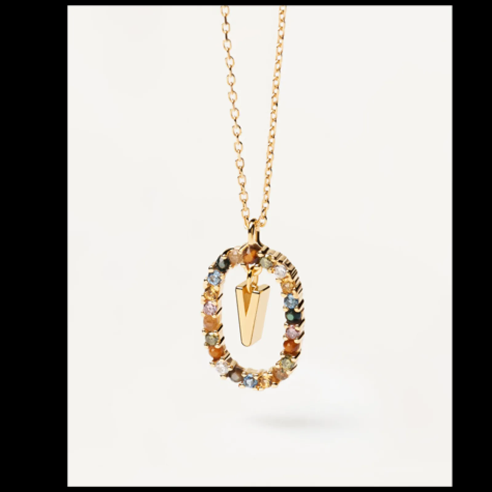 Colar Letra V-PDPAOLA Shop