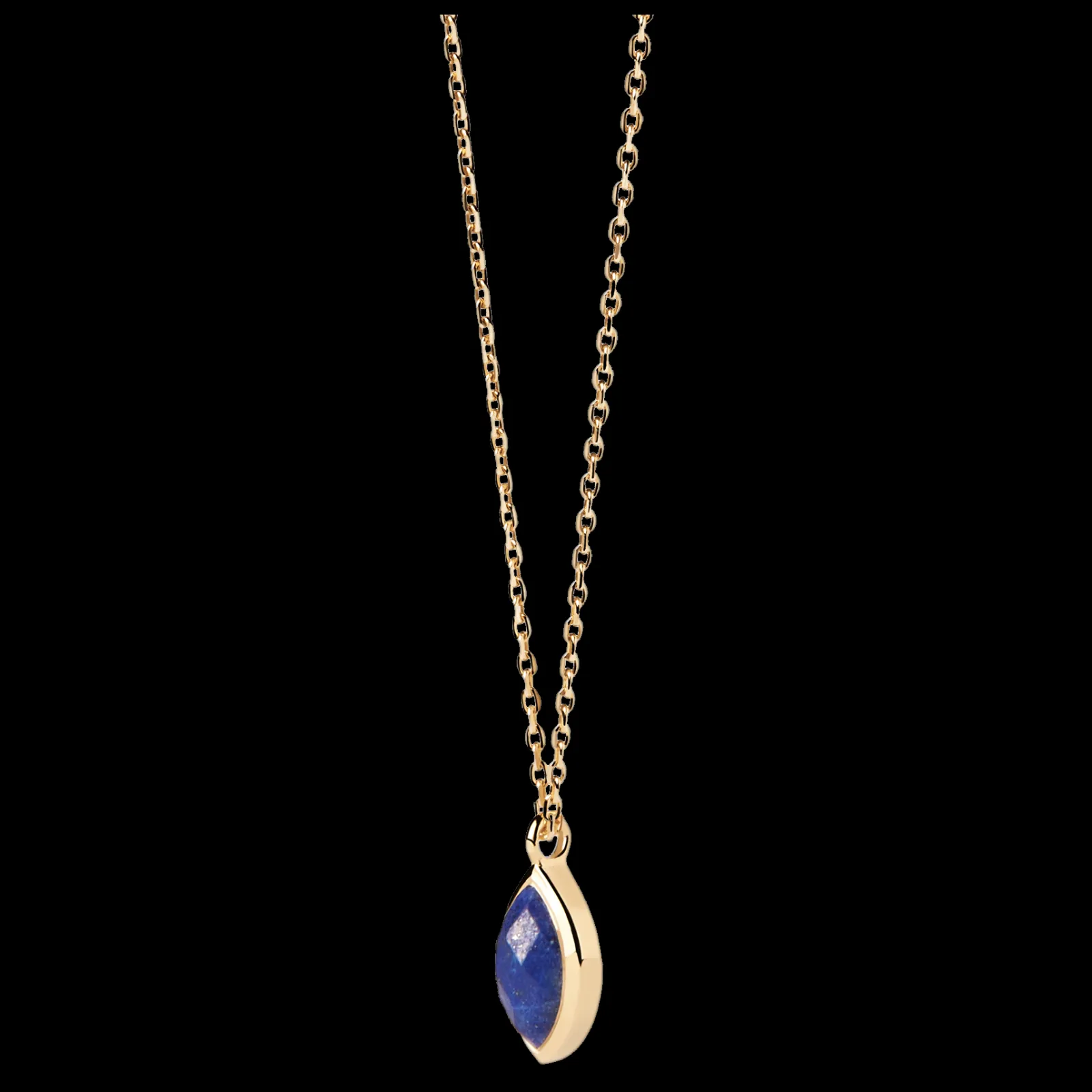 Colar Nomad Lapis Lazuli Dourado-PDPAOLA Best