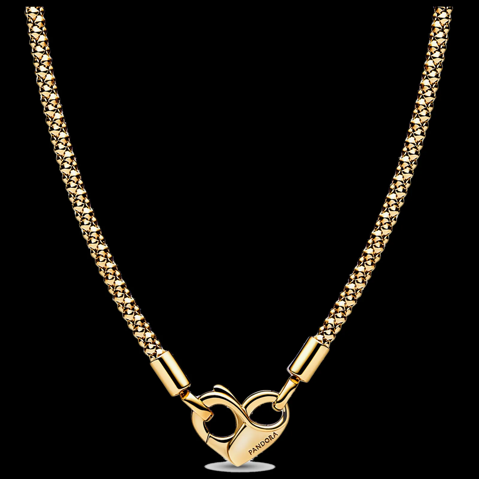 Colar Studded Chain Dourado-Pandora Fashion