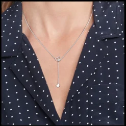 Colar Prateado Cristal Coracoes-Tommy Hilfiger Jewelry Best