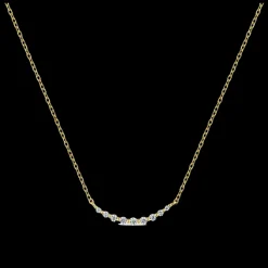 Colar Signals Zirconias Dourado-Itemporality Flash Sale