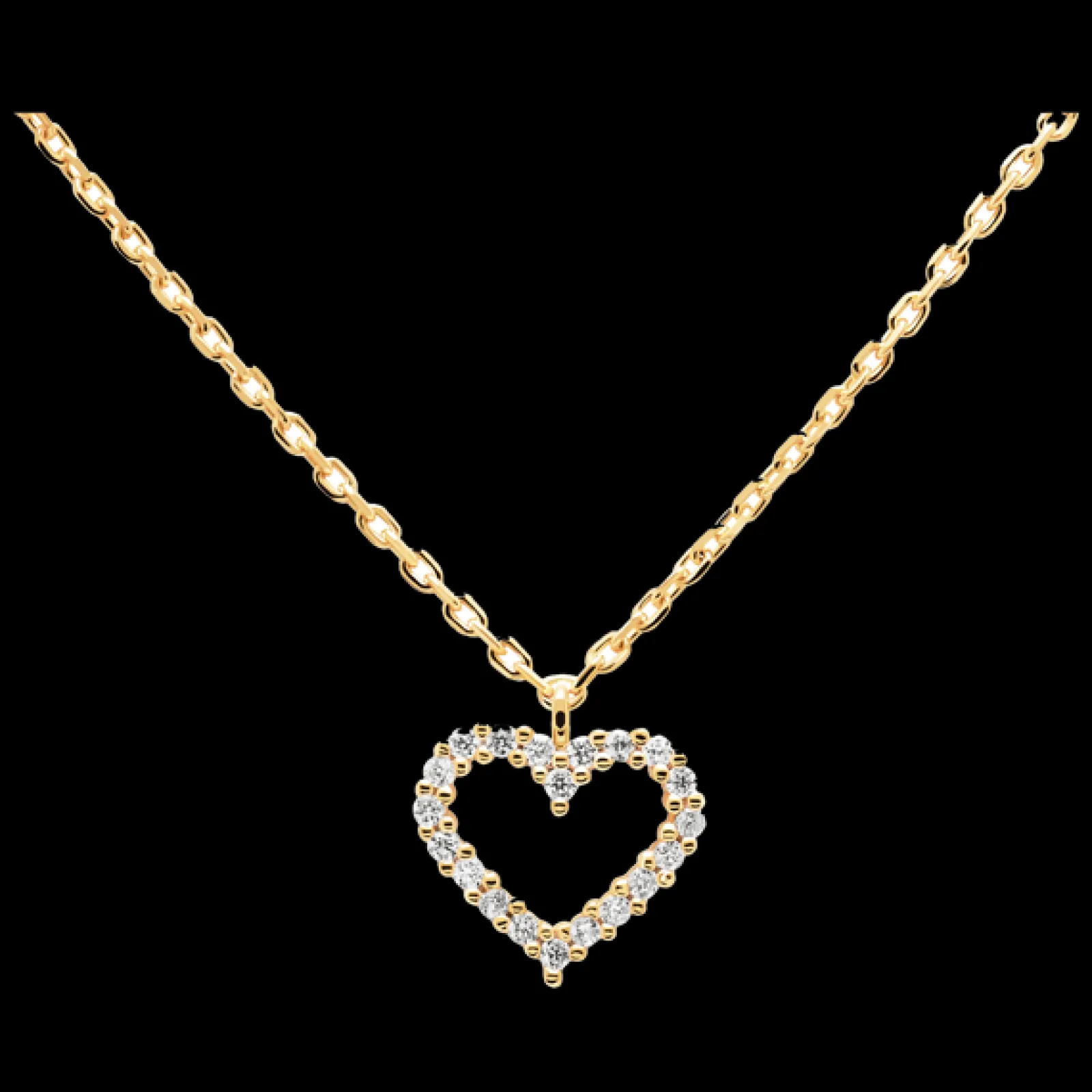 Colar White Heart-PDPAOLA Fashion