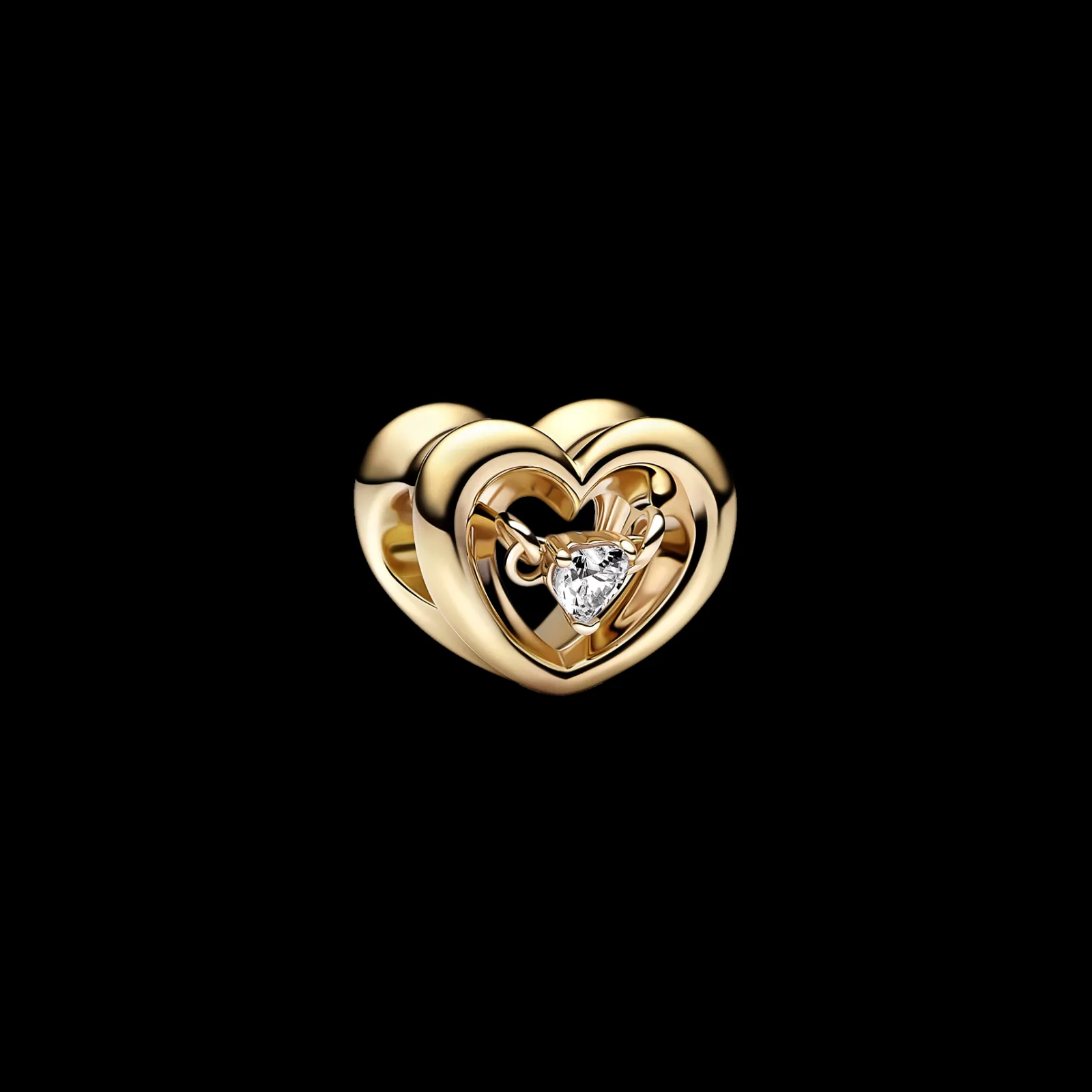 Conta Coracao Dourado-Pandora Cheap